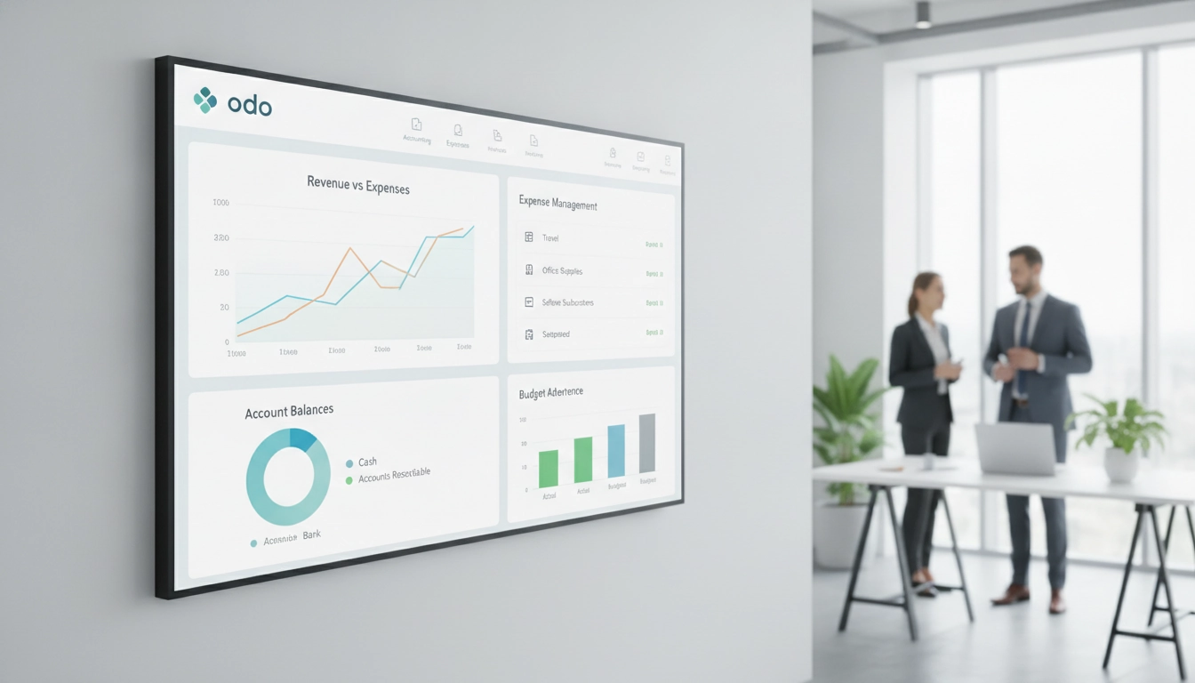 Tableau de bord Odoo pour accélérer clôture mensuelle notes frais Odoo