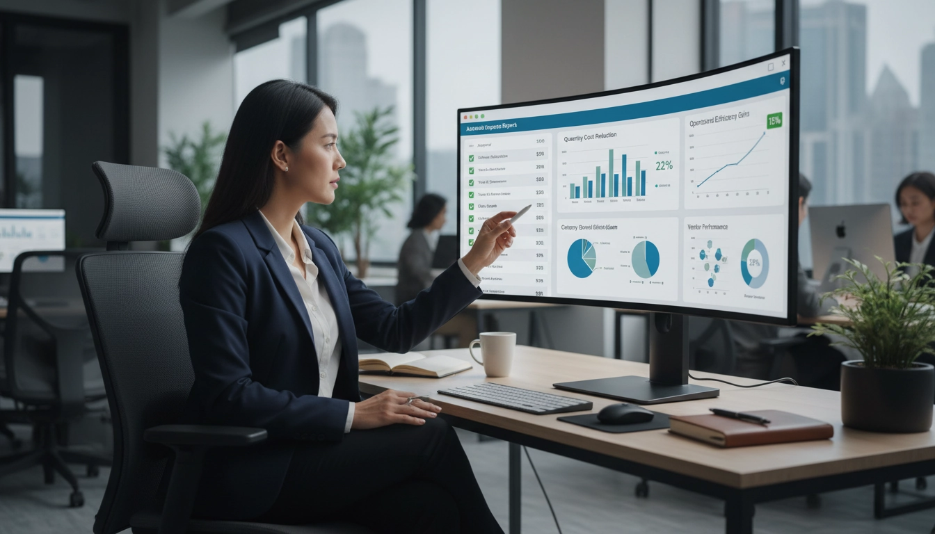 DAF analysant les tableaux de bord d'automatisation comptable Odoo pour le contrôle des notes de frais