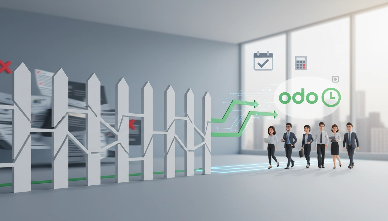 Tableau de bord de clôture comptable Odoo avec bilan et compte de résultat affichés sur écran