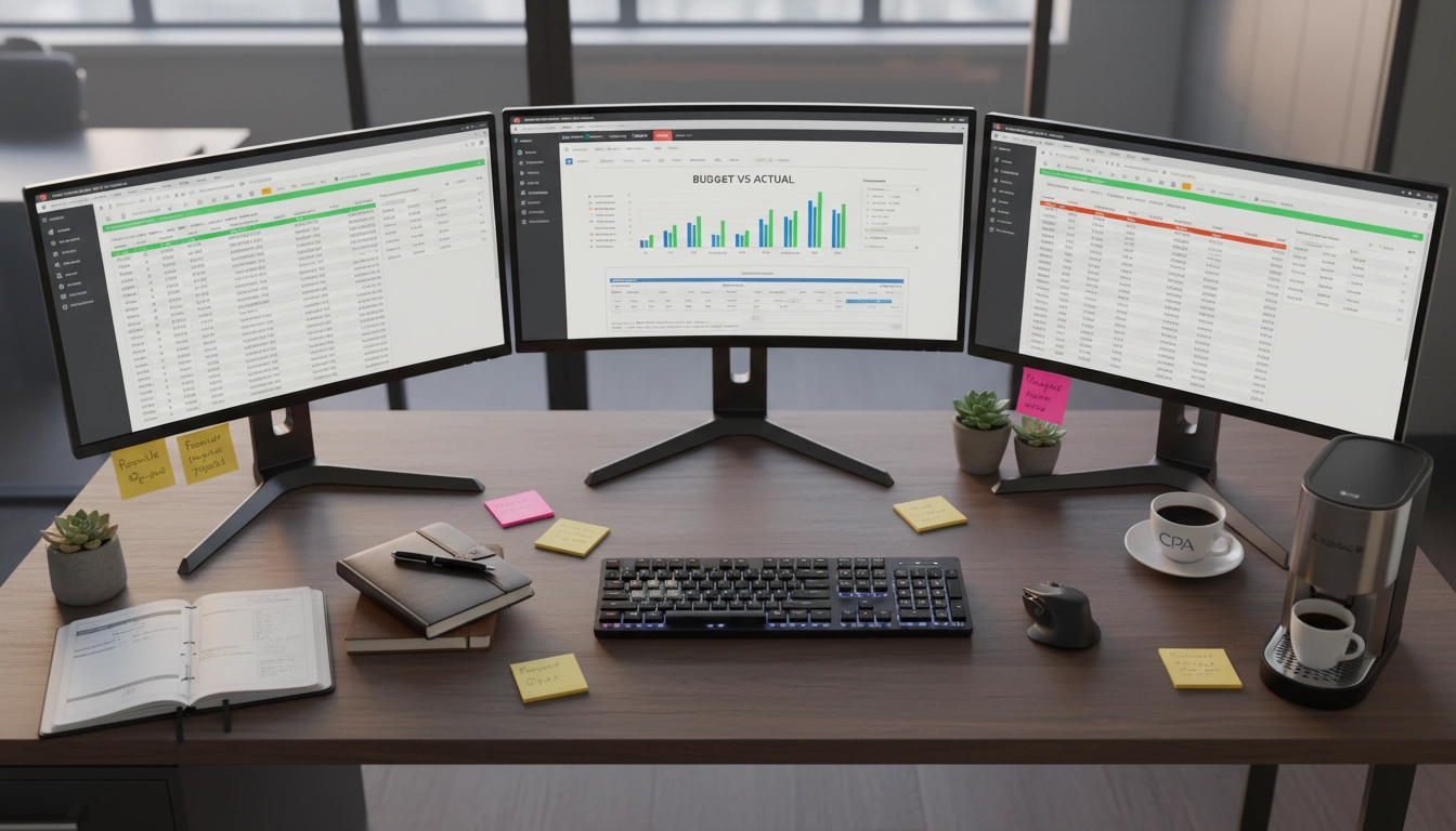 Contrôleur de gestion consultant les rapports budgétaires analytiques sur Odoo pour le suivi des projets