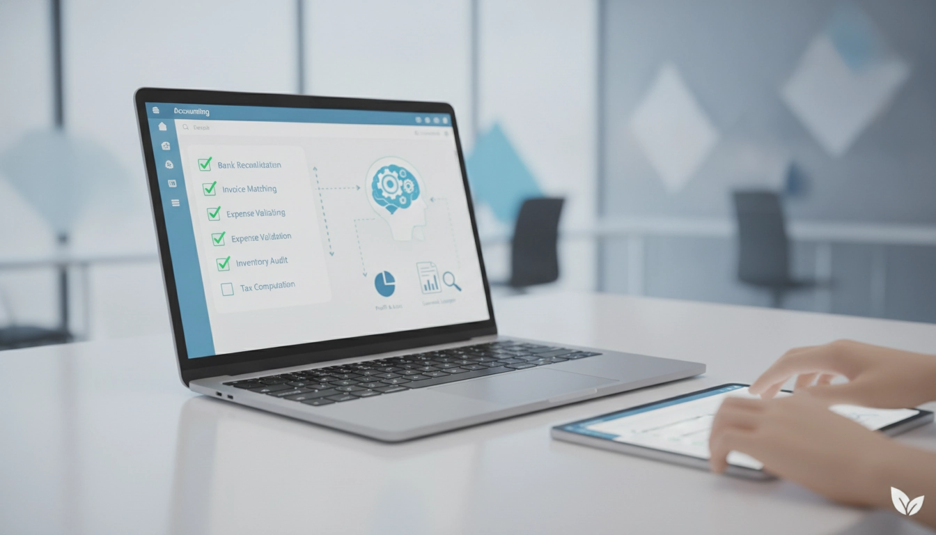 Tableau de bord comptable montrant des contrôles internes avant clôture comptable Odoo réussis