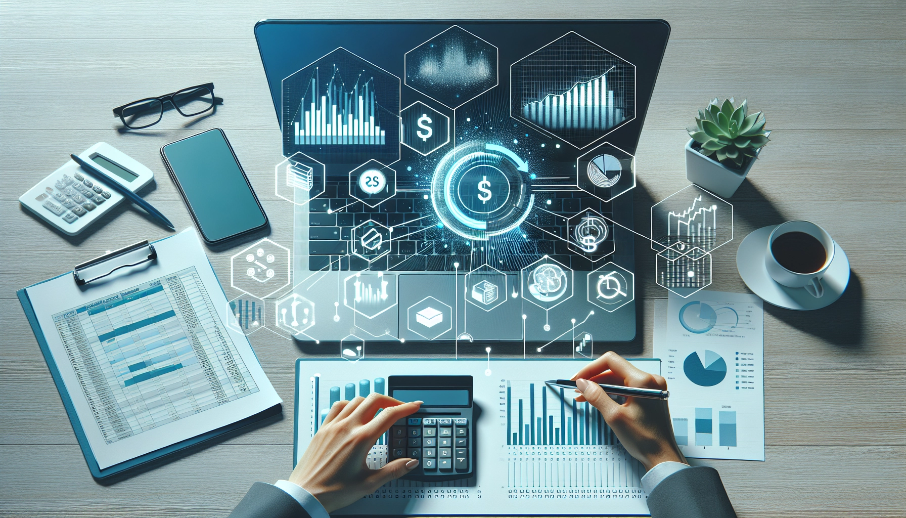 Interface Odoo Spreadsheet montrant un tableau de bord financier personnalisé avec des graphiques de CA et de marge