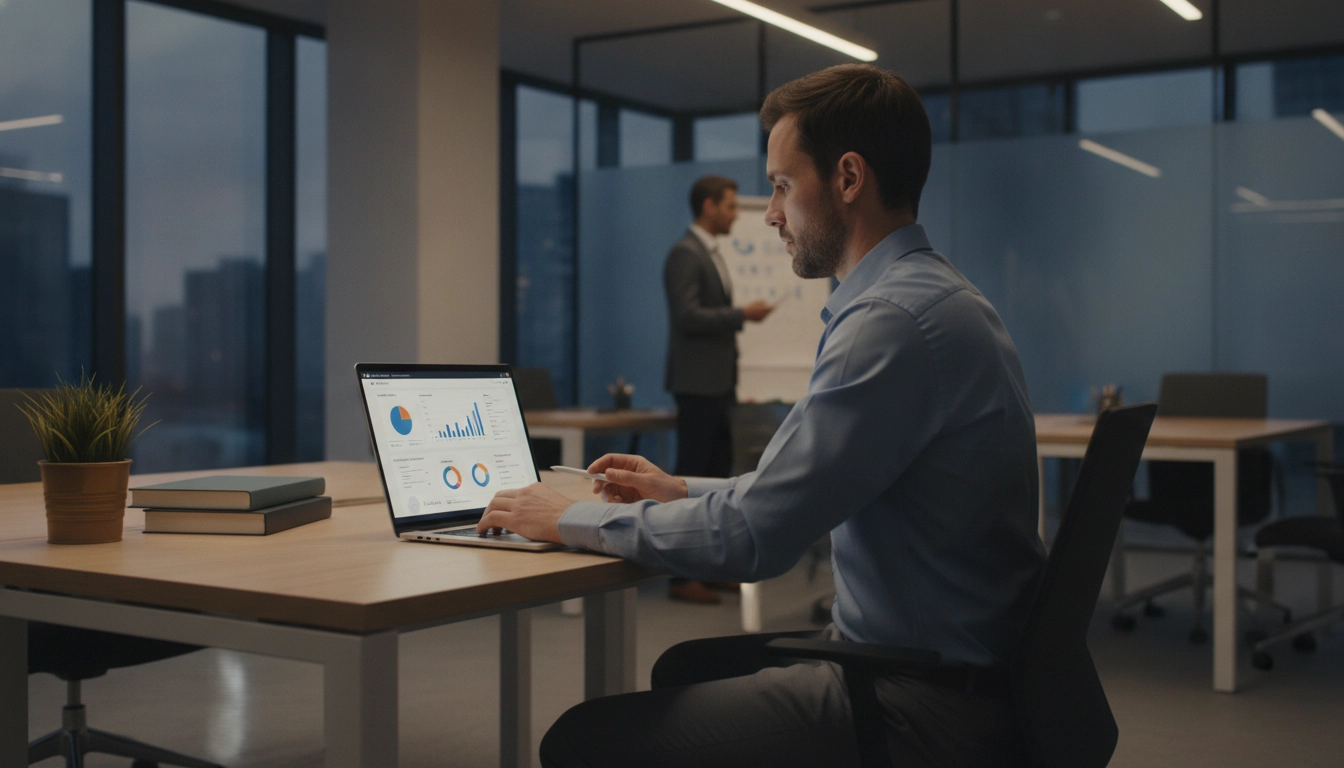 Expert en train de vérifier les erreurs fréquentes lors de votre audit post-implémentation Odoo sur un tableau de bord ERP