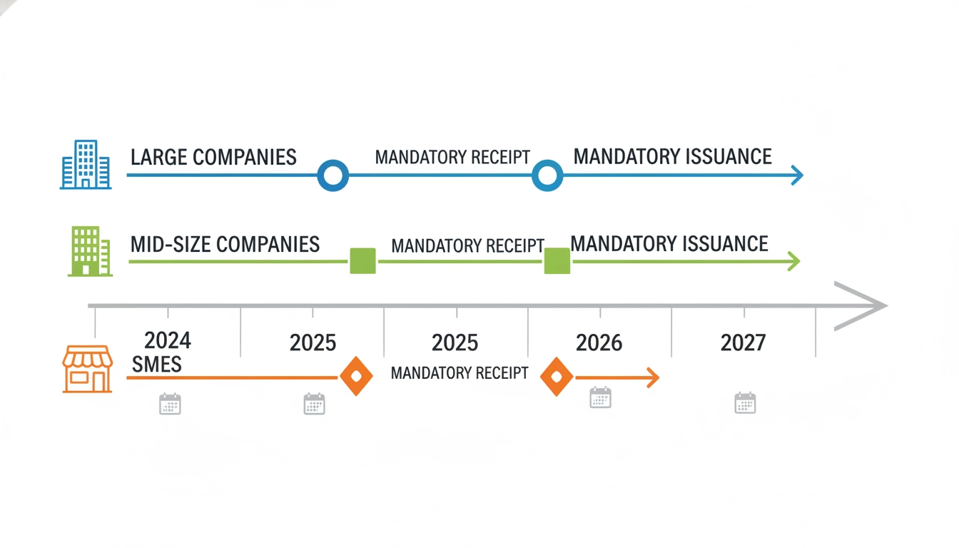 Calendrier réglementaire de la réforme de la facturation électronique en France avec les étapes clés