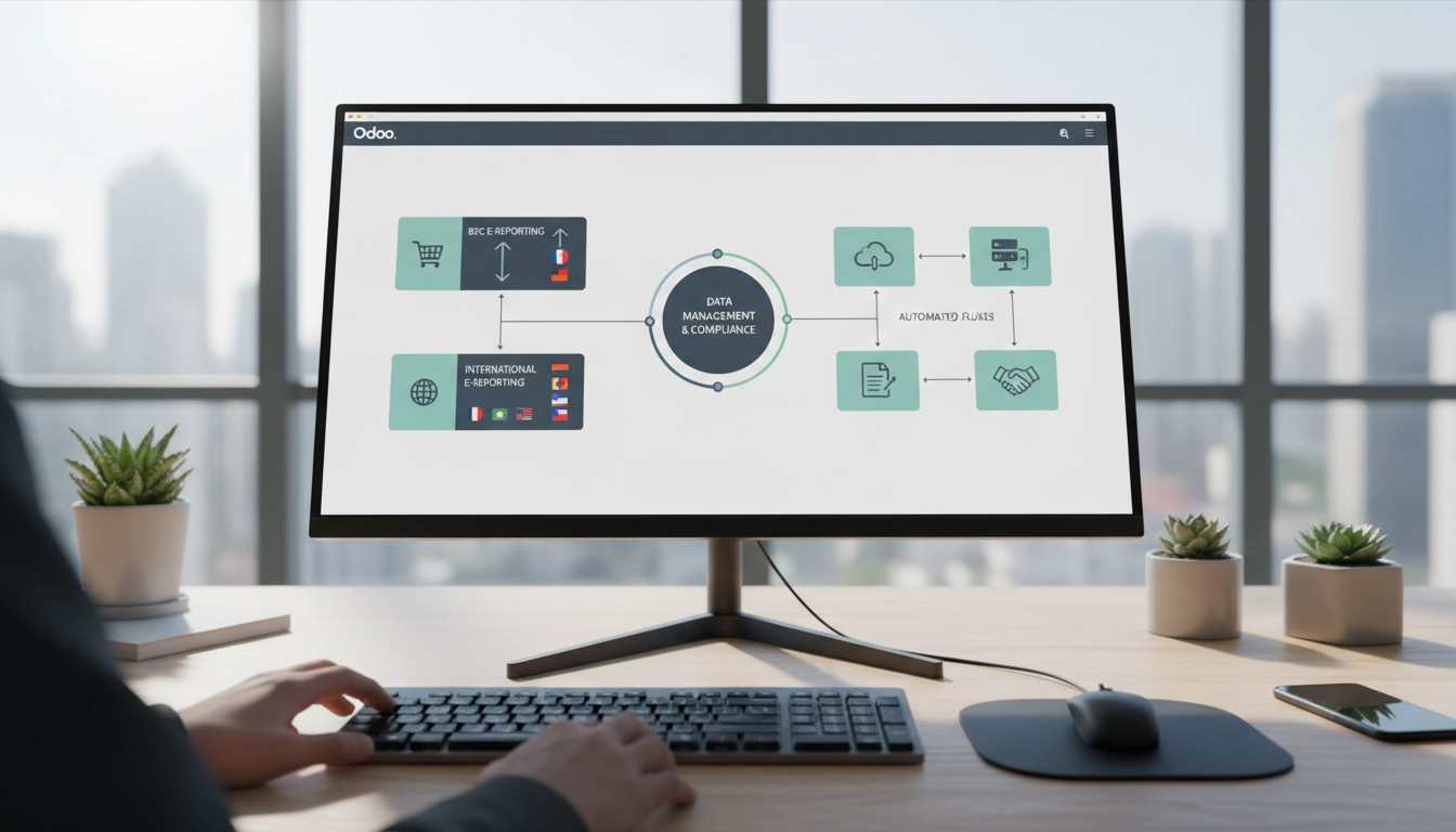 Configuration de l'e-reporting B2C et international dans Odoo — interface comptabilité