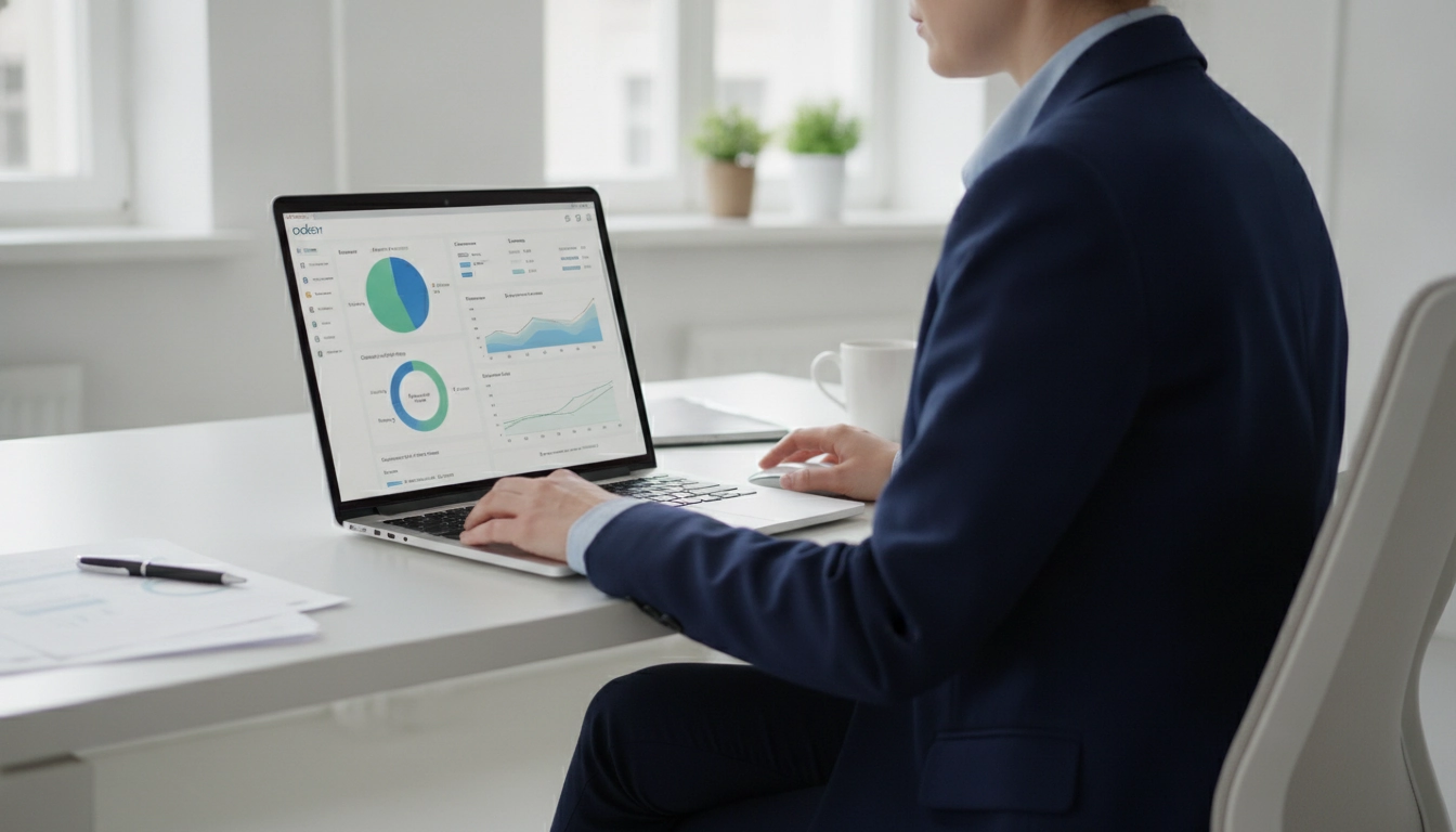 Expert consultant analysant l'impact ventes achats déclarations fiscales Odoo pour une PME