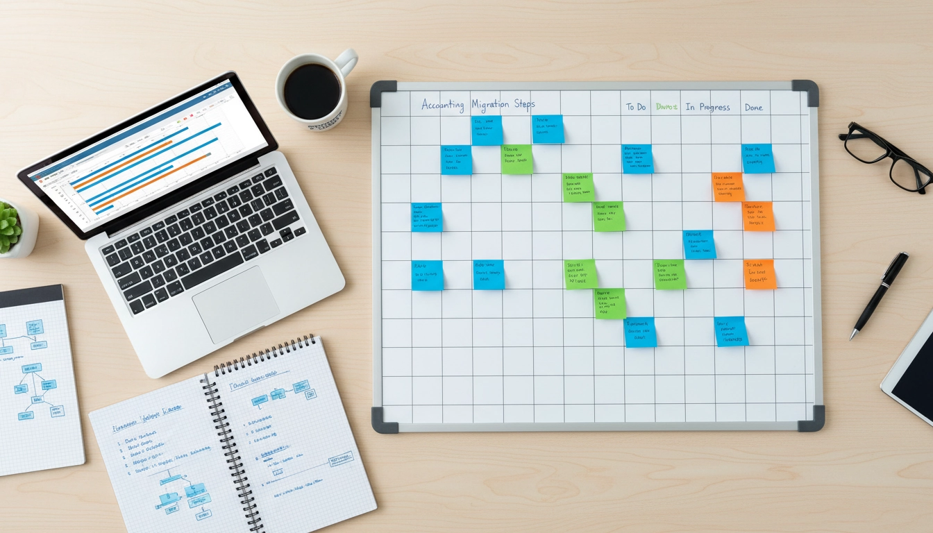Planification des étapes d'un projet d'implémentation comptable Odoo avec tableau de bord de gestion