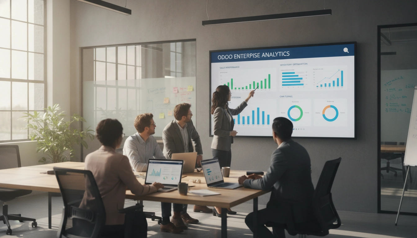 Analyse d'équipe des indicateurs clés rentabilité Odoo