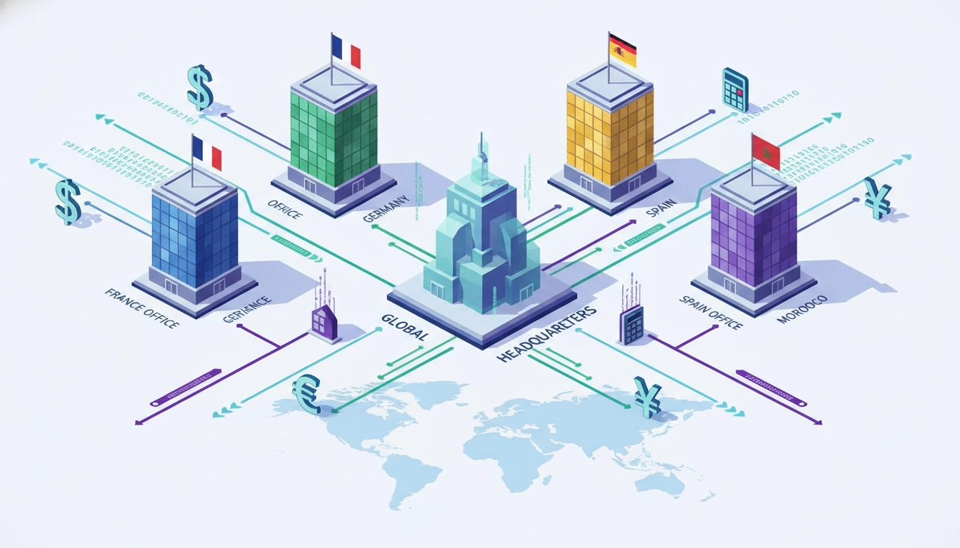 Gestion multi-entités et normes comptables Odoo pour groupes internationaux avec flux financiers consolidés