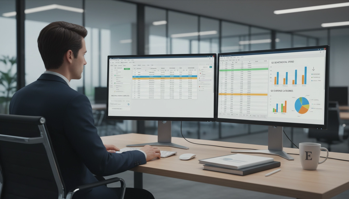 Comptable effectuant la réconciliation bancaire automatique des notes de frais dans Odoo pour une clôture mensuelle accélérée