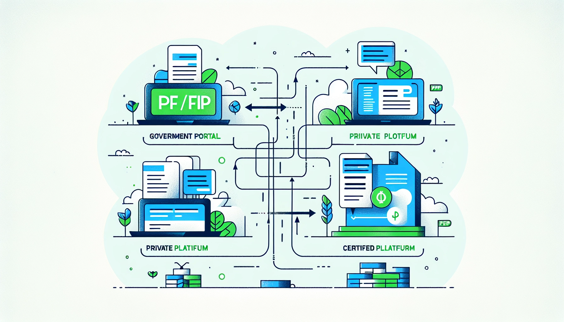 Schéma du flux entre PPF, PDP et entreprises pour la conformité à la facturation électronique en France