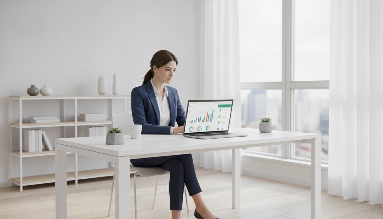 Un expert comptable travaillant sur l'optimisation rapprochement bancaire odoo ventes sur son ordinateur.