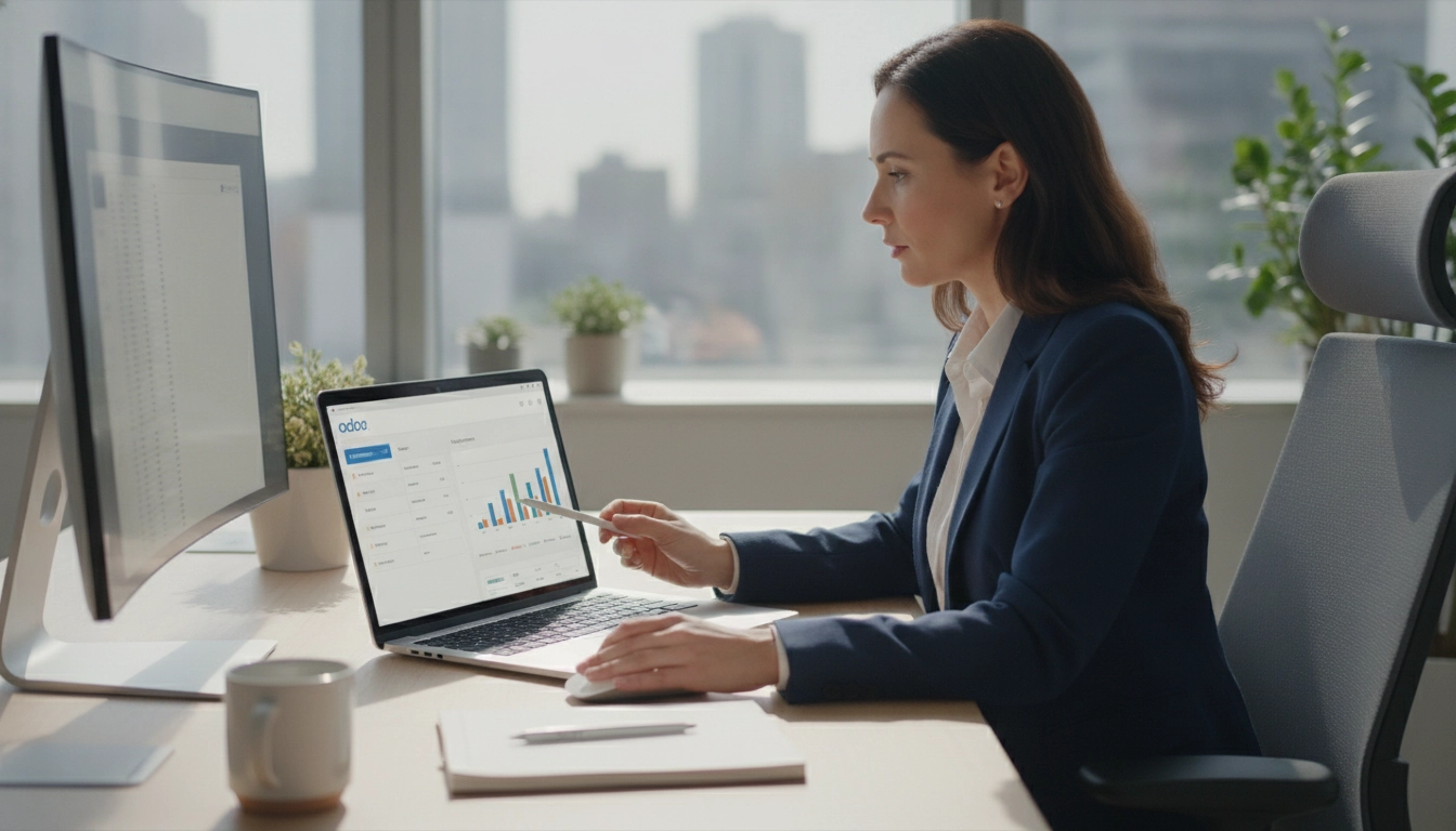Expert comptable utilisant Odoo pour optimiser clôture comptable mensuelle Odoo