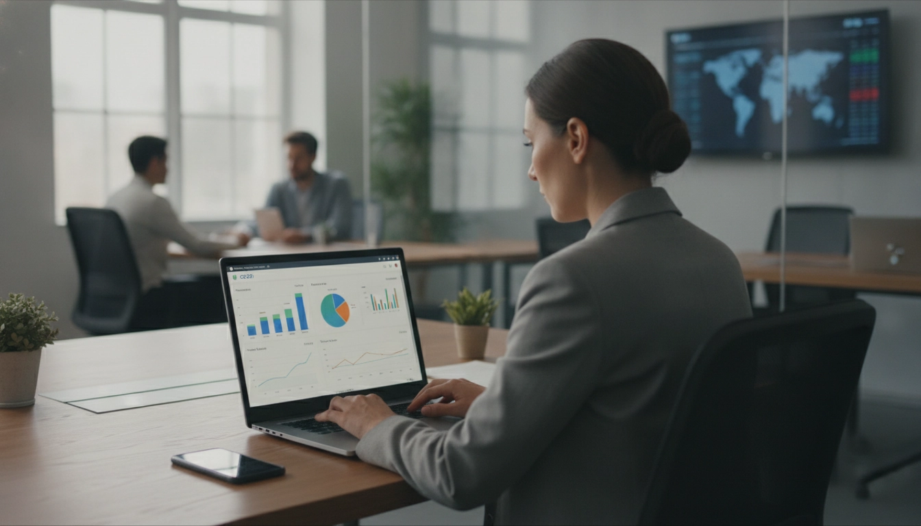 Un analyste financier utilisant Odoo pour optimiser le contrôle financier avec les budgets analytiques Odoo