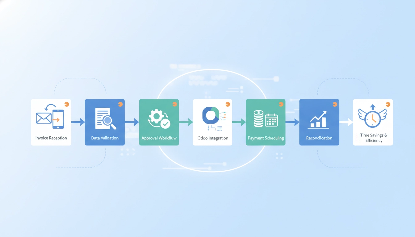 Un tableau de bord Odoo affichant des graphiques pour optimiser le flux de travail des comptes fournisseurs Odoo