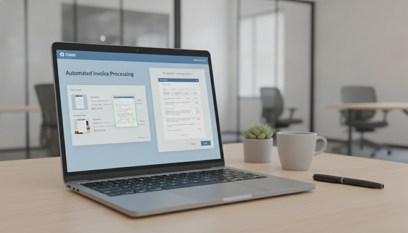 Utilisation efficace de la reconnaissance OCR factures Odoo sur un écran de gestion comptable