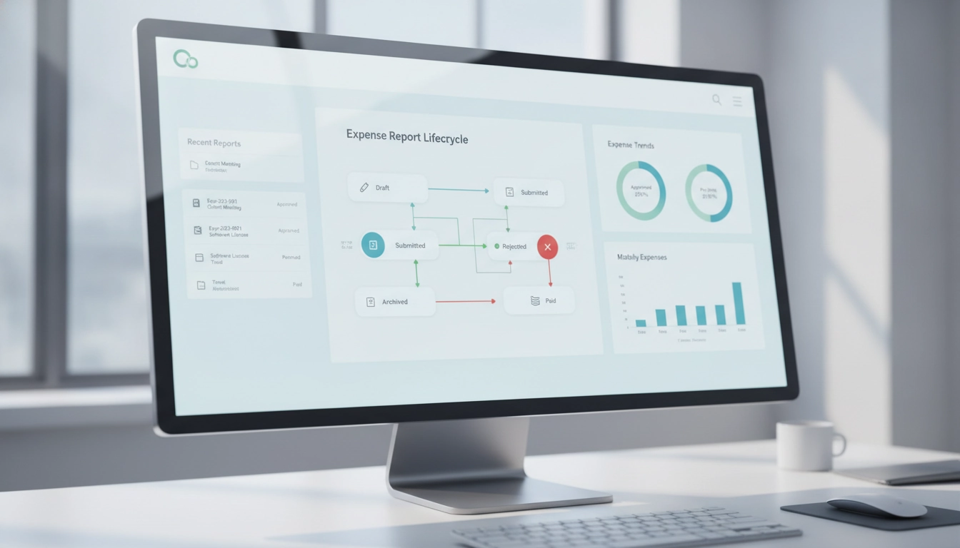 Un tableau de bord Odoo affichant les graphiques pour visualiser le cycle vie notes frais tableau de bord Odoo